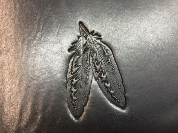 Leder Hitzeschutz Crotch Cooler für Indian Chief - Schwarz