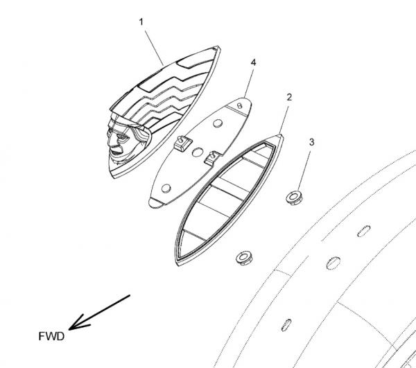 GASKET, INDIAN HEAD FENDER LIGHT
