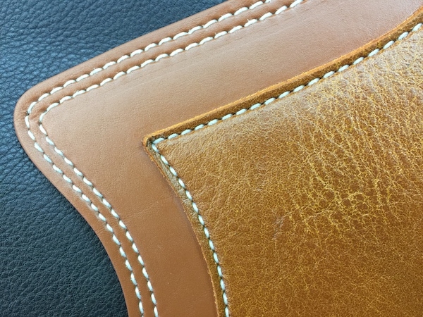 Leder Hitzeschutz Crotch Cooler für Indian Chief - Tan