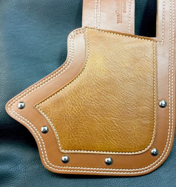 Leder Hitzeschutz Crotch Cooler für Indian Chief - Tan