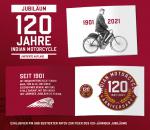 120 JAHRE INDIAN MOTORCYCLE PIN + PATCH SET