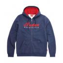 MENS USA FLAG HOODIE - NAVY