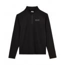 MENS QUARTER ZIP PERFORMANCE TOP - BLACK