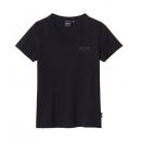 WOMENS BLOCK LOGO STUD TEE - BLACK