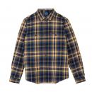 WOMENS KANSAS PLAID SHIRT - NAVY