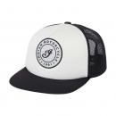 BLACK AND WHITE I SCRIPT FLAT PEAK CAP - MULTICOLOR