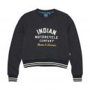 WOMENS CROPPED RETRO TOP - NAVY