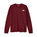 MENS SCRIPT ICON POCKET LONG SLEEVE T-SHIRT - PORT