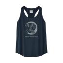 WOMENS HEADDRESS PROFILE ATHLETIC TANK - BLUE