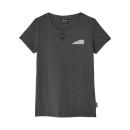 WOMENS BLOCK IMC CIRCLE HENLEY T-SHIRT - GRAY