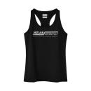 WOMENS LINE GRAPHIC PERFORMANCE TANK - BLACK