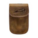 LARGE LEATHER KEY FOB CARRIER