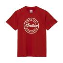 MENS CIRCLE SCRIPT INDIAN MOTORCYCLE T-SHIRT - RED