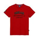 MENS ARCHED BLOCK LOGO T-SHIRT - RED