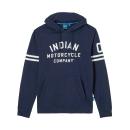 MENS SLEEVE PRINTED LIGHTWEIGHT HOODIE - NAVY