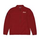 MENS ZIP THRU FLEECE TOP - RED