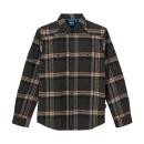 MENS NEWARK PLAID SHIRT - GRAY