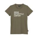WOMENS INDIAN MOTORCYCLE COMPANY LOGO T-SHIRT - GREEN