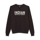 WOMENS CHAINSTITCH EMBROIDERY LONG SLEEVE - BLACK
