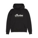 WOMENS ESSENTIAL SCRIPT LOGO HOODIE - BLACK