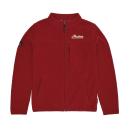WOMENS ZIP THRU FLEECE TOP - RED