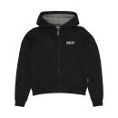 WOMENS EST 1901 INDIAN MOTORCYCLE CROPPED HOODIE - BLACK