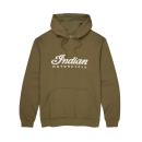 MENS ESSENTIAL SCRIPT LOGO HOODIE - GREEN