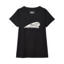 WOMENS ESSENTIAL HEADDRESS LOGO T-SHIRT - BLACK