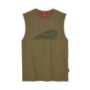 MENS HEADDRESS PRINT TANK - GREEN