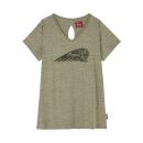 WOMENS MARL HEADDRESS TEE - GREEN