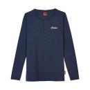WOMENS HEADDRESS HENLEY LS TEE - NAVY