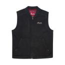 MENS CALLAN DENIM VEST - BLACK