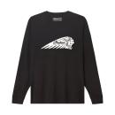 MENS ESSENTIAL HEADDRESS LOGO LONG SLEEVE T-SHIRT - BLACK