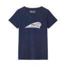 WOMENS ESSENTIAL SCRIPT LOGO T-SHIRT - NAVY
