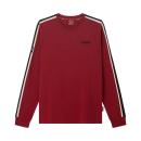 MENS HEADDRESS STRIPED LONG SLEEVE T-SHIRT - RED