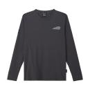 MENS STENCIL LOGO LONG SLEEVE T-SHIRT - GRAY