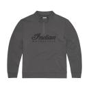 MENS QUATER ZIP LOGO HEADDRESS SWEATSHIRT
