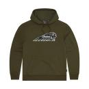 MENS OUTLINE HEADDRESS HOODIE - GREEN