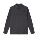 MENS LOGO LONG SLEEVE SHOP SHIRT - GRAY