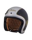 INDIAN TWO TONE OPEN FACE HELMET - BLACK/SILVER