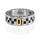 Mens Speedway Gold 01 Band Ring