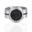 Mens Midnight Headdress Roundel Ring