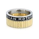 Womens High Gear Black and Gold Stacking Ring Set